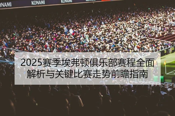 2025赛季埃弗顿俱乐部赛程全面解析与关键比赛走势前瞻指南