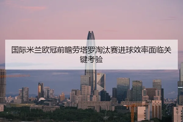 国际米兰欧冠前瞻劳塔罗淘汰赛进球效率面临关键考验 - 新闻资讯相关报道缩略图